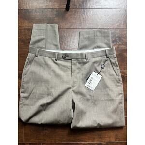 Ralph Lauren Pants Men 40x30 Tan Edgewood Dress Slacks LRL Ultraflex Flat New